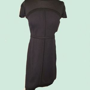 5/35 NEW ANN TAYLOR PETITE 6 FITTED DRESS BLACK